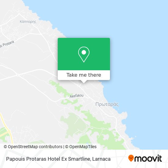 Papouis Protaras Hotel Ex Smartline map