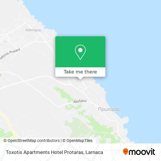 Toxotis Apartments Hotel Protaras χάρτης