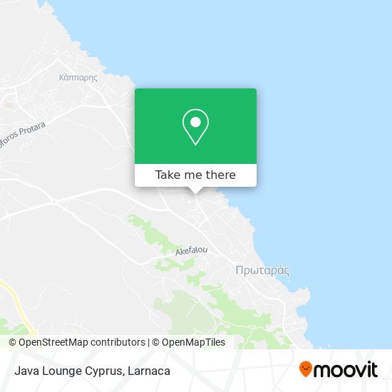 Java Lounge Cyprus χάρτης