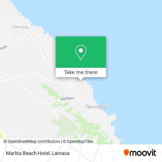 Marlita Beach Hotel χάρτης