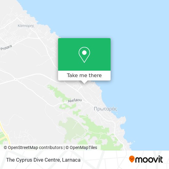 The Cyprus Dive Centre χάρτης