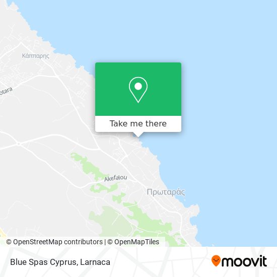 Blue Spas Cyprus χάρτης