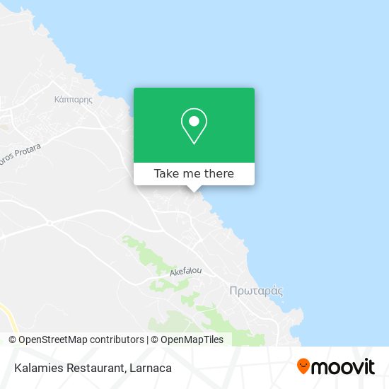 Kalamies Restaurant χάρτης