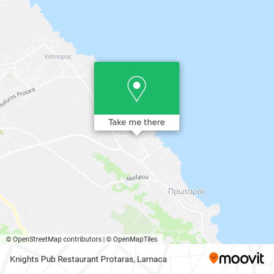 Knights Pub Restaurant Protaras map