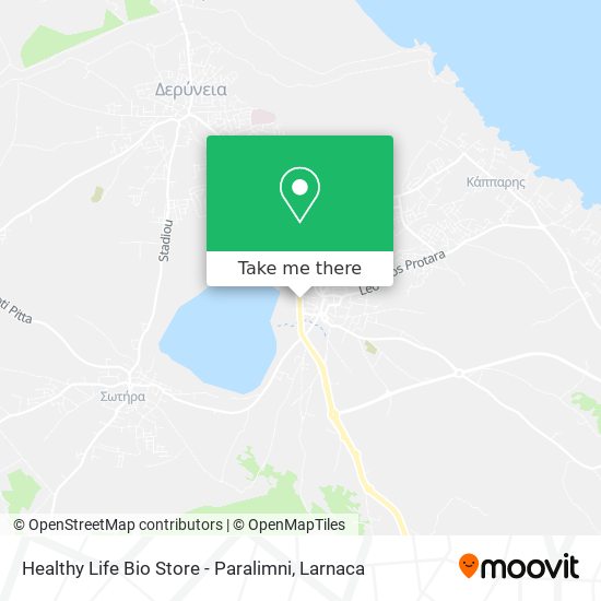 Healthy Life Bio Store - Paralimni χάρτης