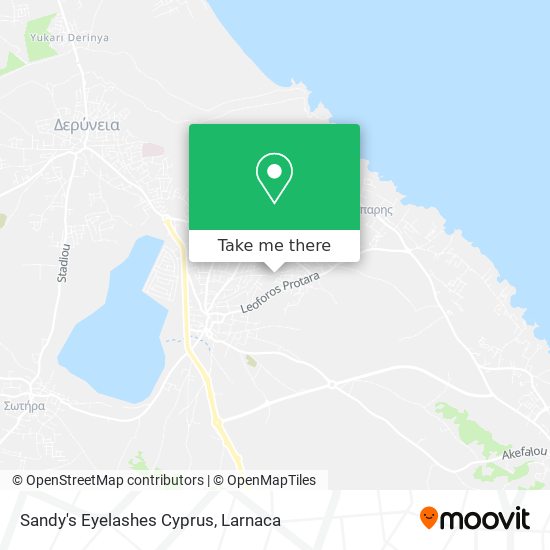 Sandy's Eyelashes Cyprus map