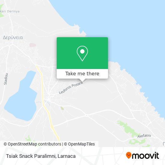 Tsiak Snack Paralimni map