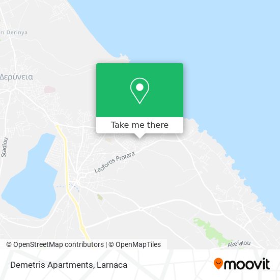 Demetris Apartments map