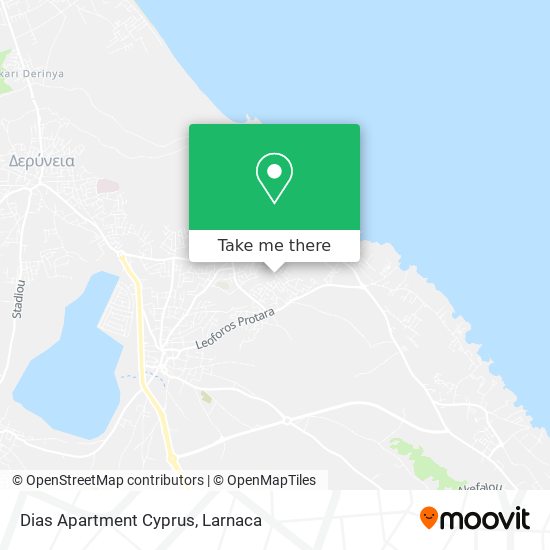 Dias Apartment Cyprus map