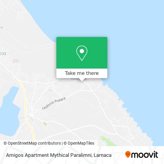 Amigos Apartment Mythical Paralimni χάρτης