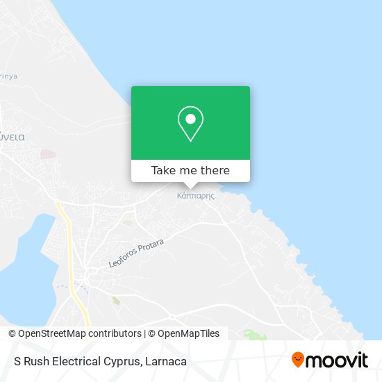S Rush Electrical Cyprus map