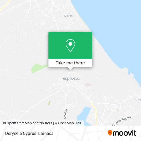 Deryneia Cyprus χάρτης