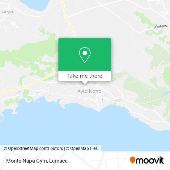 Monte Napa Gym χάρτης