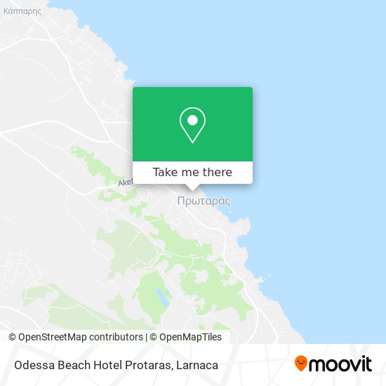 Odessa Beach Hotel Protaras χάρτης