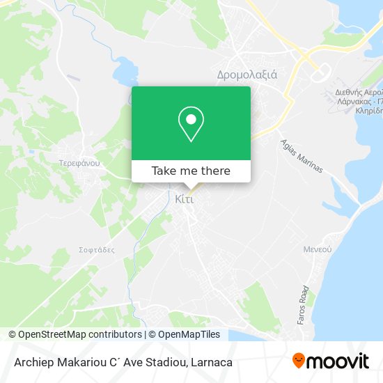 Archiep Makariou C´ Ave Stadiou χάρτης