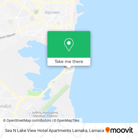 Sea N Lake View Hotel Apartments Larnaka χάρτης