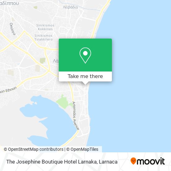 The Josephine Boutique Hotel Larnaka χάρτης