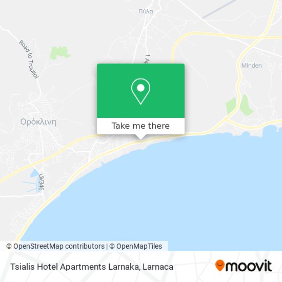 Tsialis Hotel Apartments Larnaka χάρτης