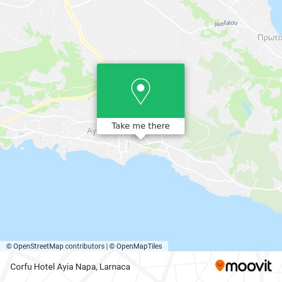 Corfu Hotel Ayia Napa χάρτης