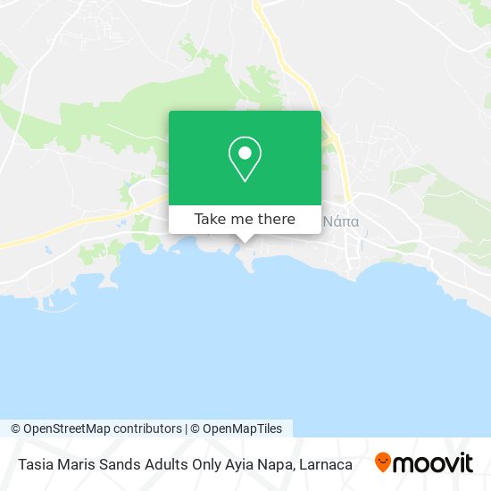 Tasia Maris Sands Adults Only Ayia Napa χάρτης