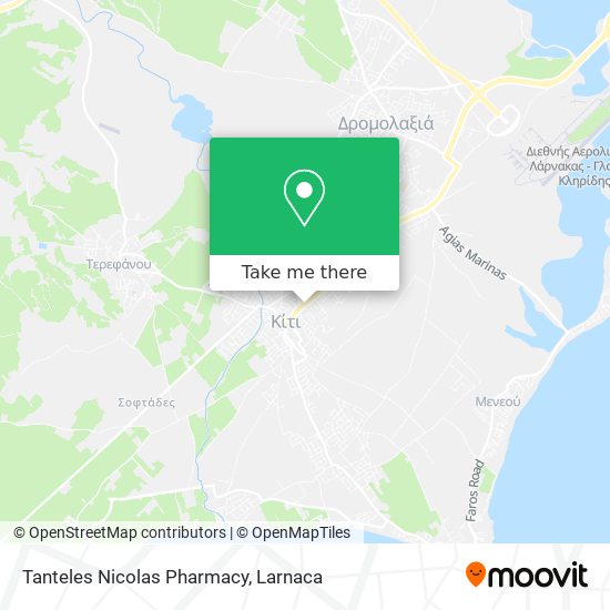 Tanteles Nicolas Pharmacy map