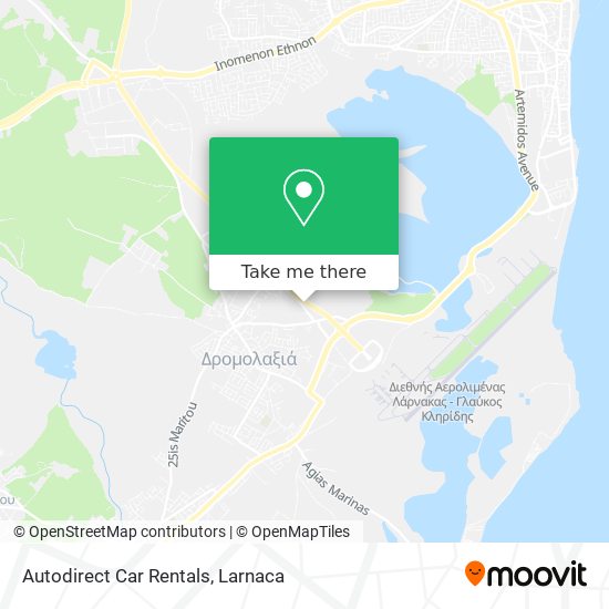 Autodirect Car Rentals map