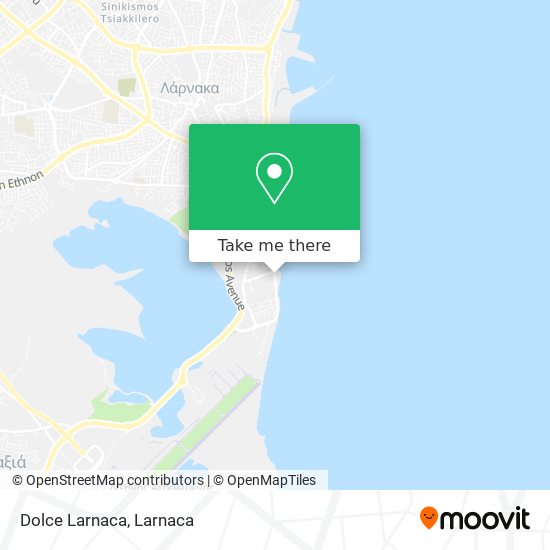 Dolce Larnaca χάρτης