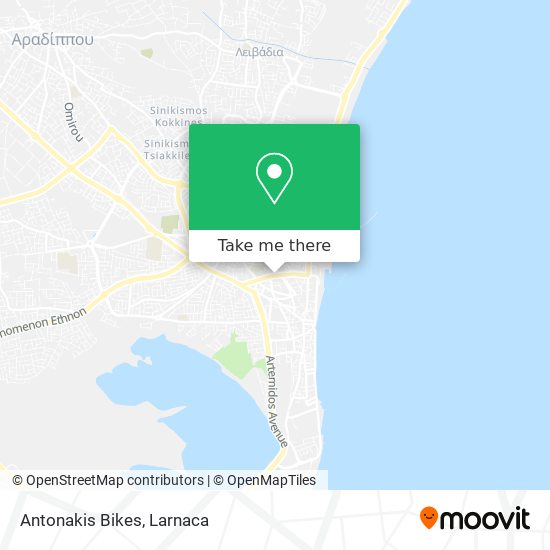 Antonakis Bikes map
