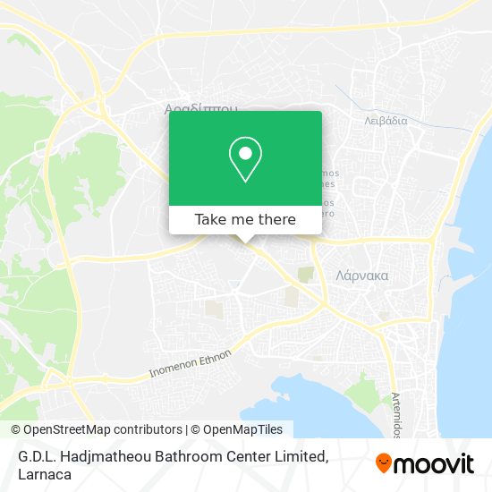 G.D.L. Hadjmatheou Bathroom Center Limited χάρτης