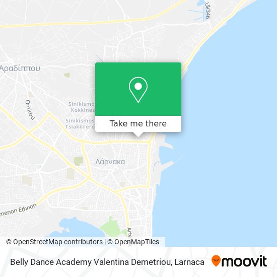 Belly Dance Academy Valentina Demetriou map