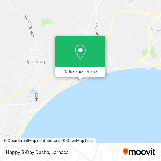 Happy B-Day Dasha map