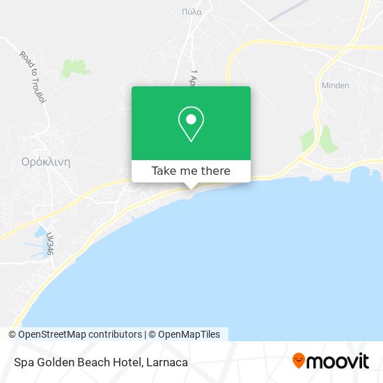 Spa Golden Beach Hotel χάρτης
