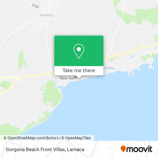 Gorgona Beach Front Villas map