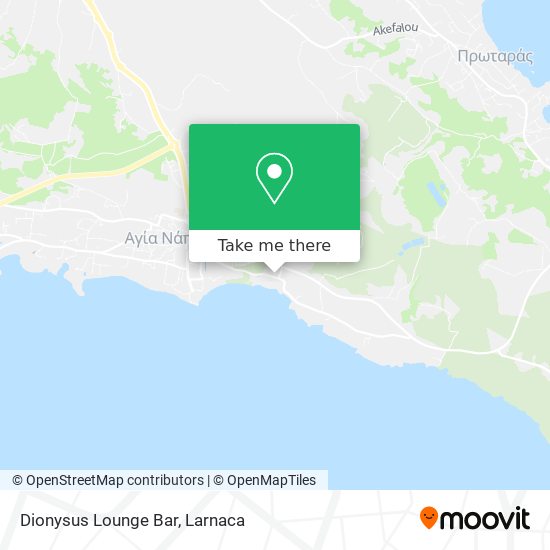 Dionysus Lounge Bar χάρτης
