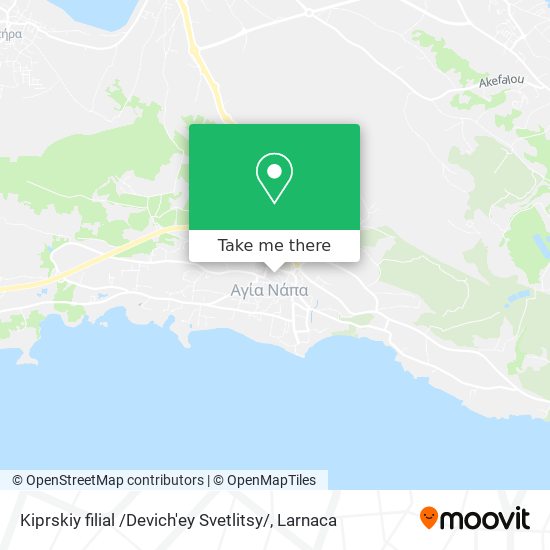 Kiprskiy filial /Devich'ey Svetlitsy/ map