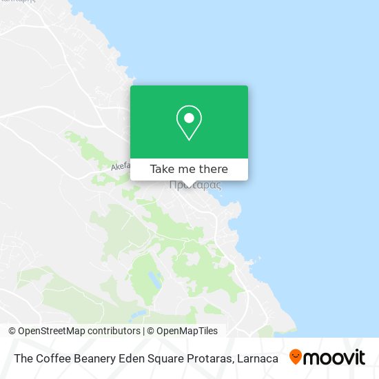 The Coffee Beanery Eden Square Protaras χάρτης