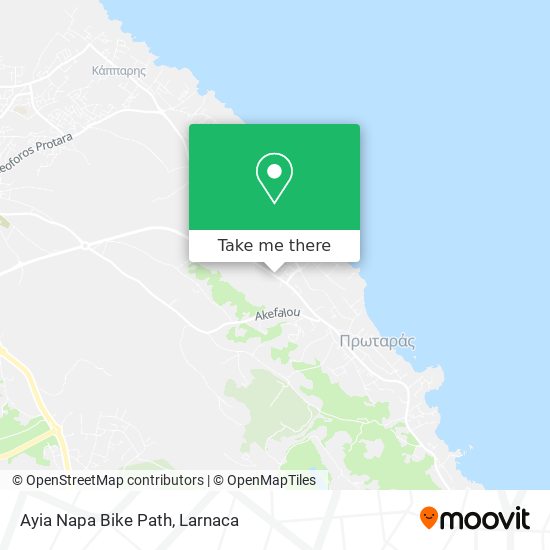 Ayia Napa Bike Path χάρτης