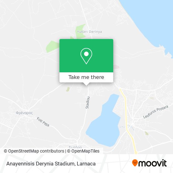 Anayennisis Derynia Stadium χάρτης