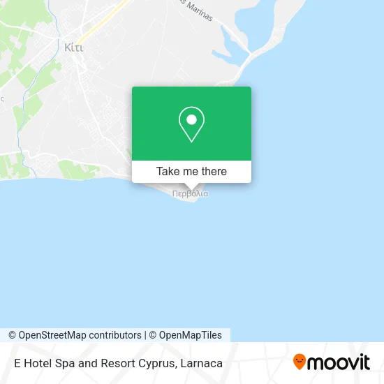 E Hotel Spa and Resort Cyprus map