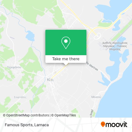Famous Sports χάρτης