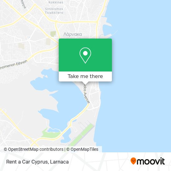 Rent a Car Cyprus χάρτης