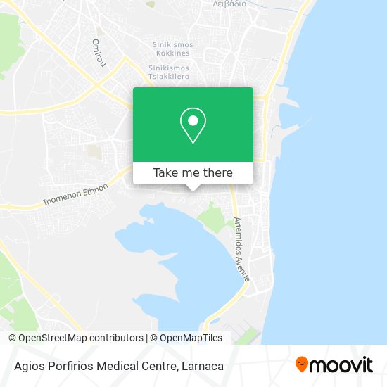 Agios Porfirios Medical Centre χάρτης