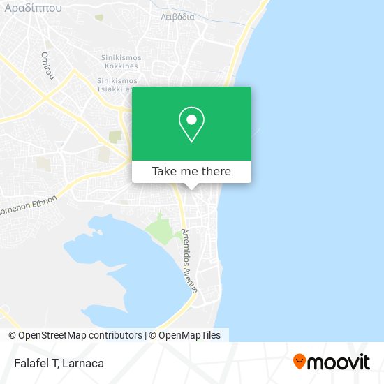 Falafel T map