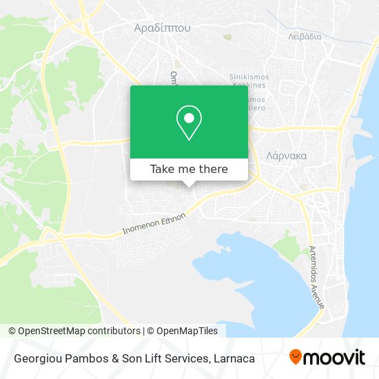 Georgiou Pambos & Son Lift Services map