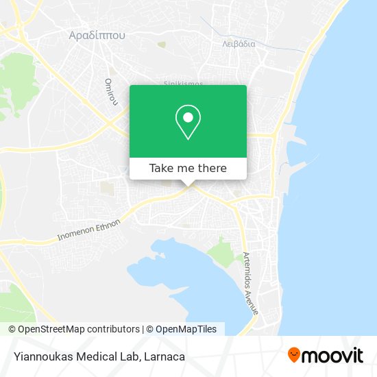 Yiannoukas Medical Lab χάρτης