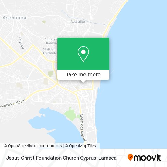 Jesus Christ Foundation Church Cyprus χάρτης