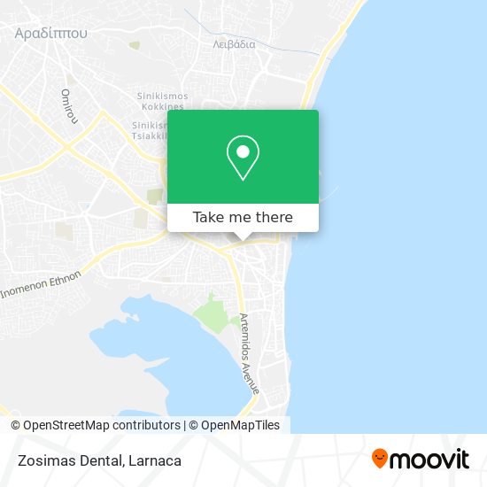 Zosimas Dental map