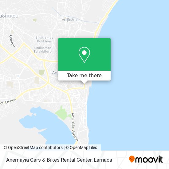 Anemayia Cars & Bikes Rental Center χάρτης