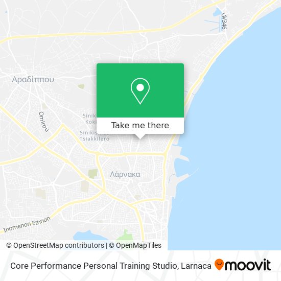 Core Performance Personal Training Studio χάρτης