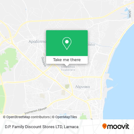 D.P. Family Discount Stores LTD χάρτης